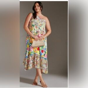 Anthropologie Sarah Campbell Floral Dress